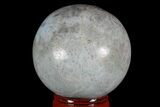 Polished Larimar Sphere - Dominican Republic #168197-1